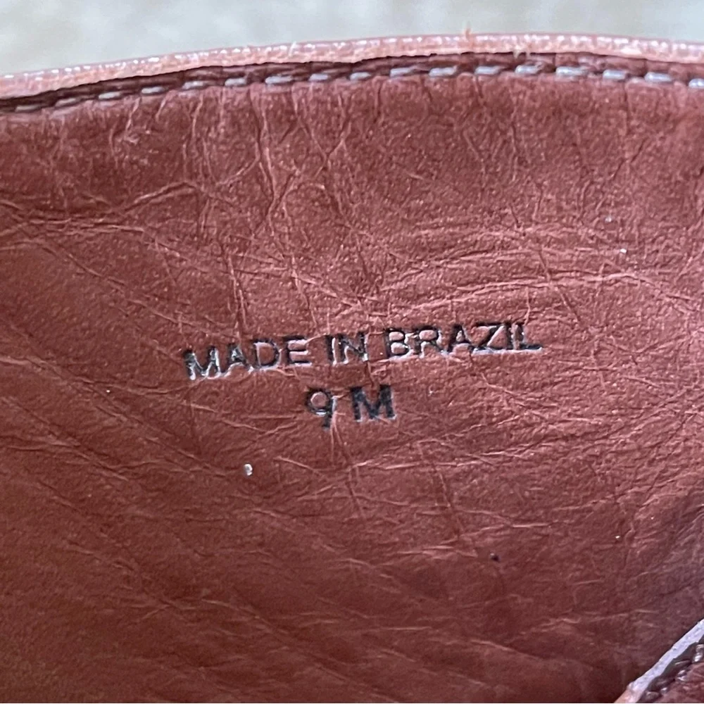 Kate Spade New York Felda Brown Leather Crisscross Mule Sandal Size 9m - Picture 11 of 12